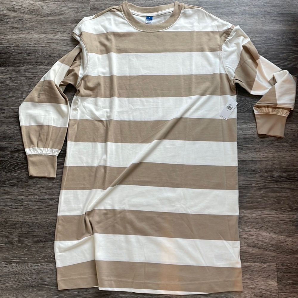 Stripped t shirt dress - never worn